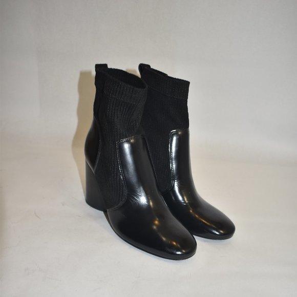 TORY BURCH Rowan Sock Booties Black Size 6.5 - Picture 3 of 11